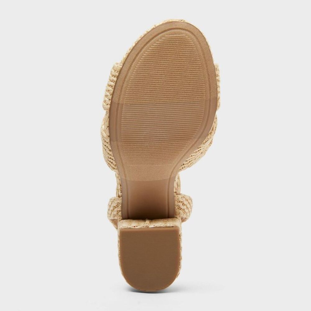 Women’s Bibi Heels with Memory Foam Insole - A New Day Natural 8.5 - Picture 4 of 4